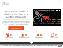 Tablet Screenshot of entrenamientociclista.com